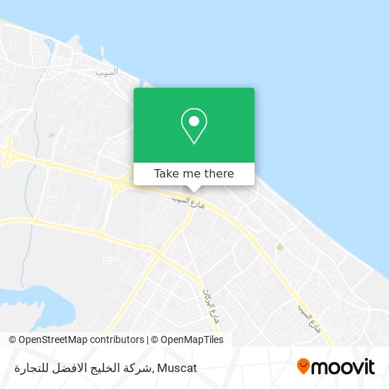 شركة الخليج الافضل للتجارة map