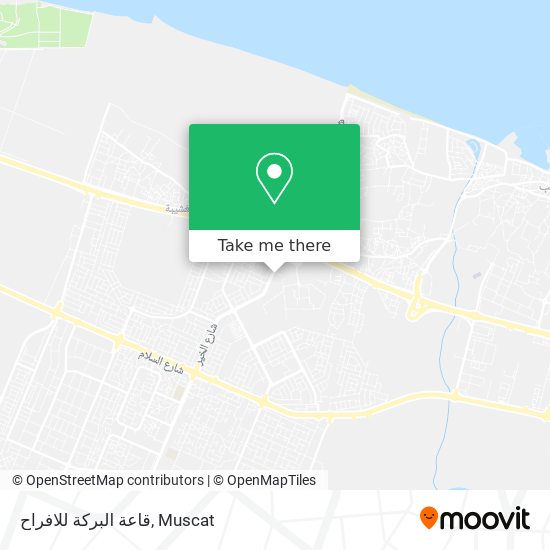 قاعة البركة للافراح map