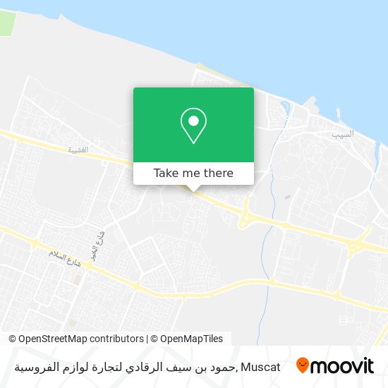 حمود بن سيف الرقادي لتجارة لوازم الفروسية map