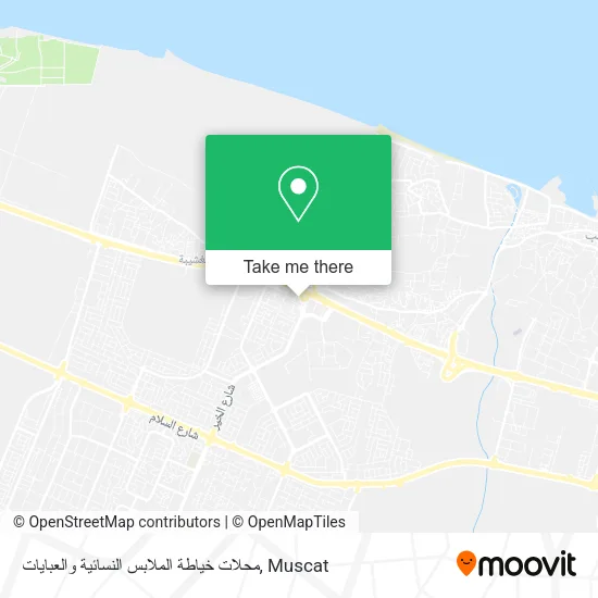 محلات خياطة الملابس النسائية والعبايات map