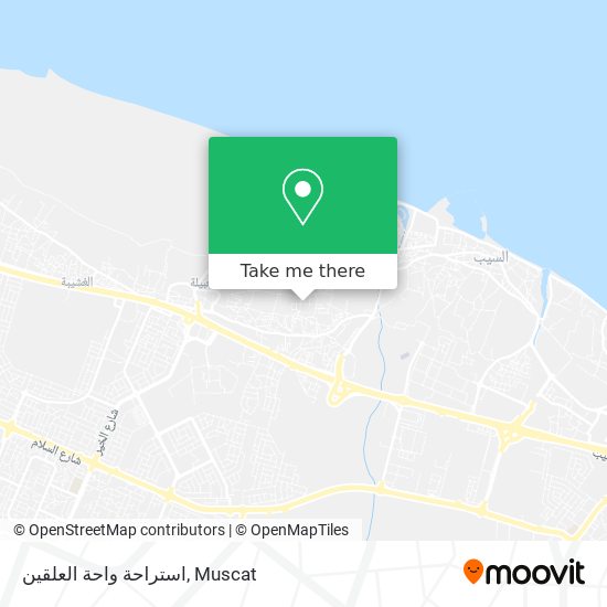 استراحة واحة العلقين map