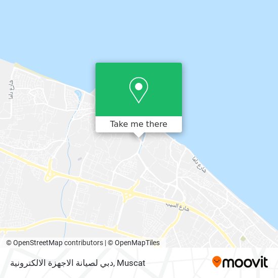 دبي لصيانة الاجهزة الالكترونية map