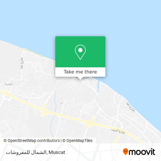 الشمال للمفروشات map