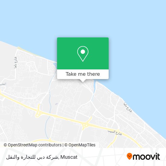 شركة دبي للتجارة والنقل map