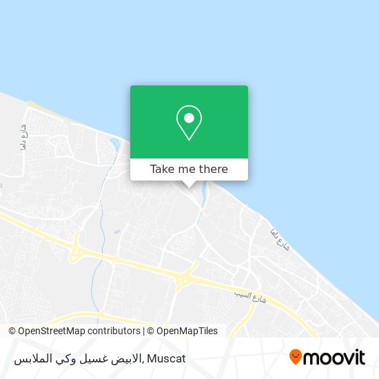 الابيض غسيل وكي الملابس map