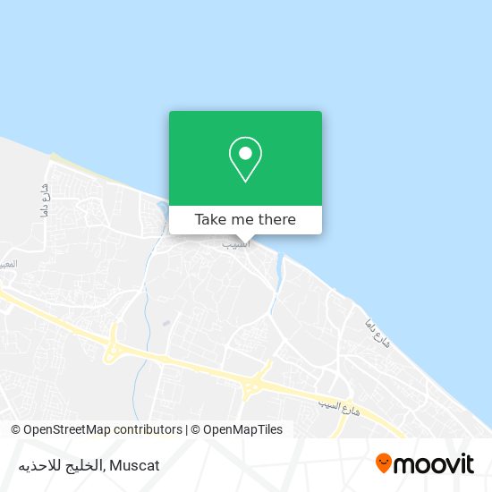 الخليج للاحذيه map