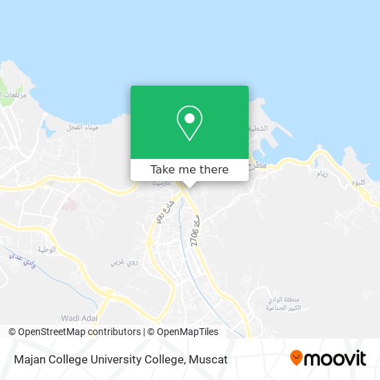 Majan College University College map