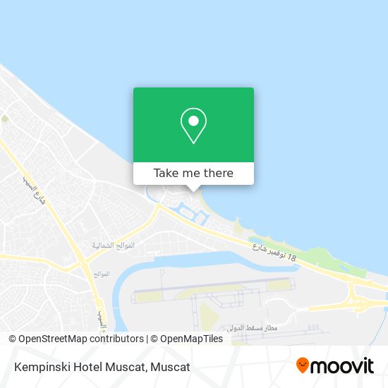 Kempinski Hotel Muscat map