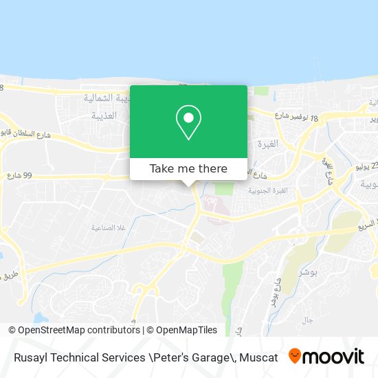 Rusayl Technical Services \Peter's Garage\ map