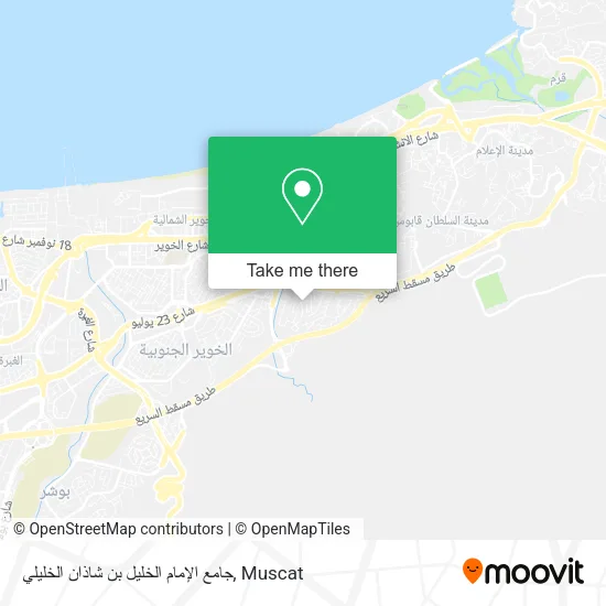 جامع الإمام الخليل بن شاذان الخليلي map