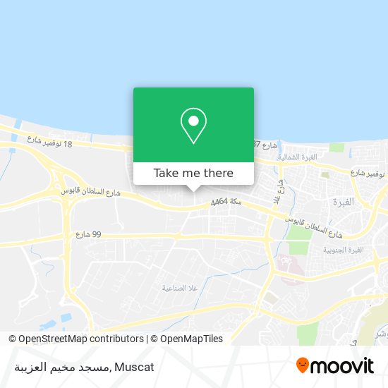 مسجد مخيم العزيبة map