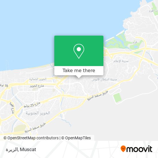 الزيرة map