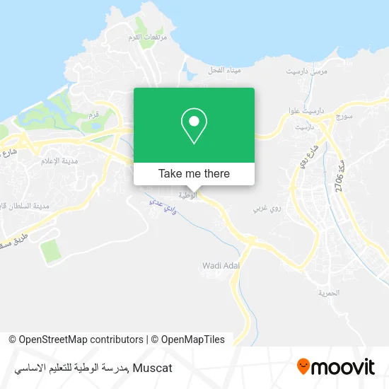 مدرسة الوطية للتعليم الاساسي map