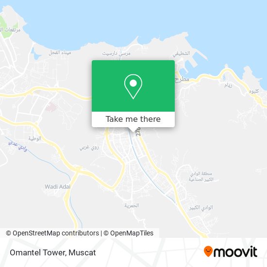 Omantel Tower map