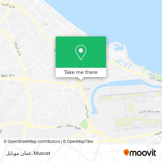 عمان موبايل map
