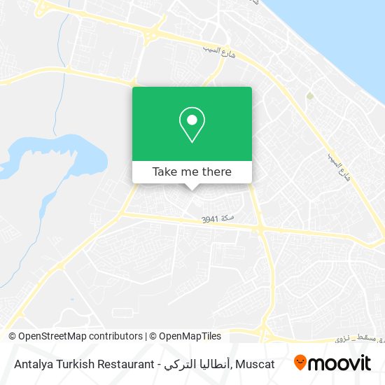 Antalya Turkish Restaurant - أنطاليا التركي map