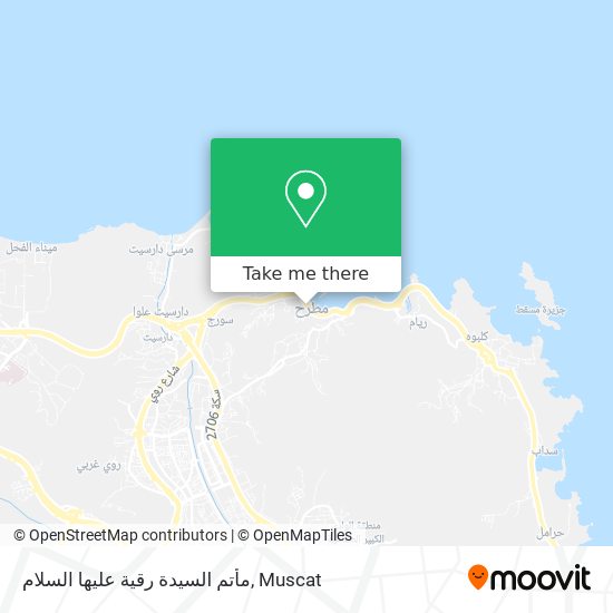 مأتم السيدة رقية عليها السلام map