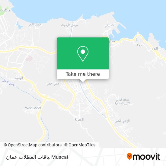 باقات العطلات عمان map