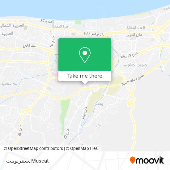 سنتربوينت map