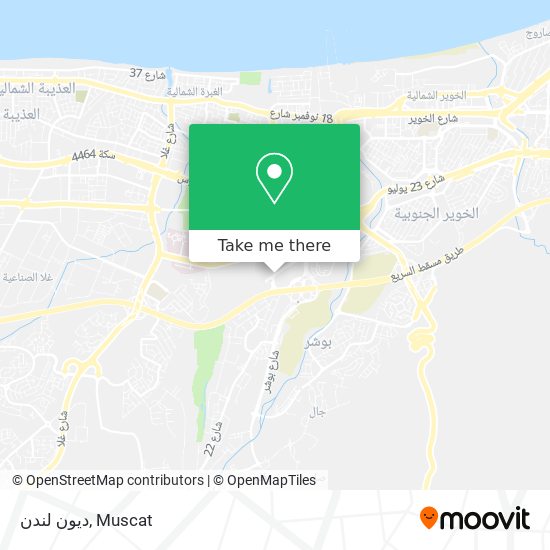 ديون لندن map