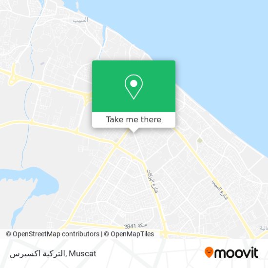 التركية اكسبرس map