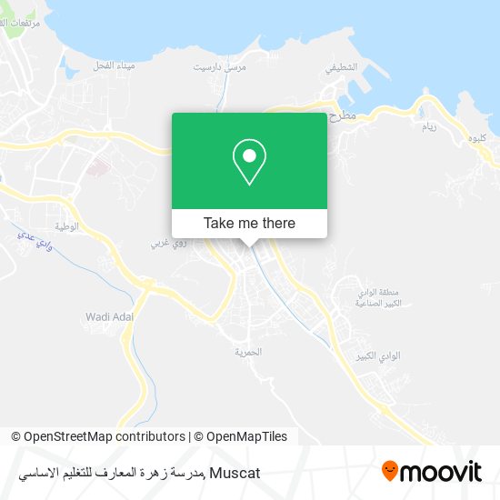 مدرسة زهرة المعارف للتغليم الاساسي map