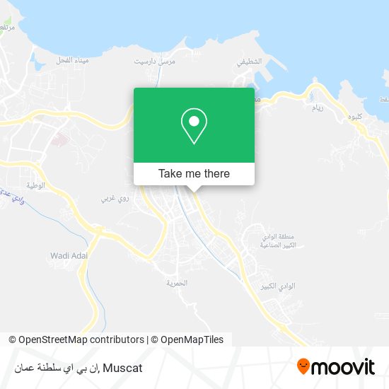 ان بي اي سلطنة عمان map