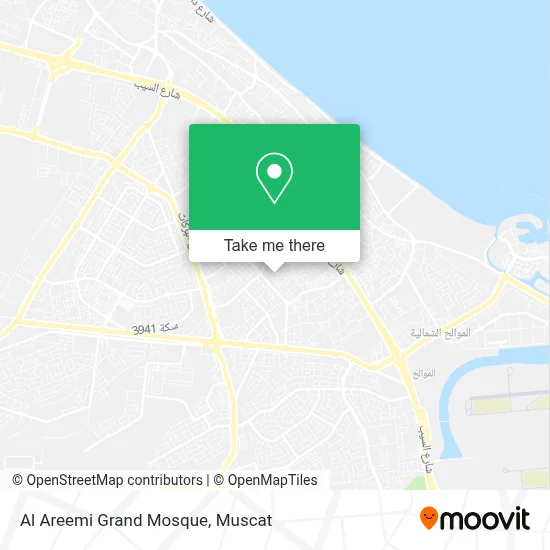Al Areemi Grand Mosque map