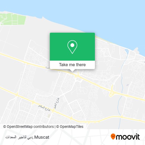 دبي لتاجير المعدات map