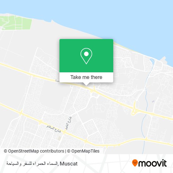 السماء الحمراء للسفر والسياحة map