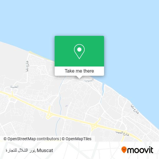 نور الشلال للتجارة map