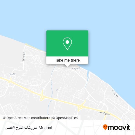 مفروشات الموج الابيض map