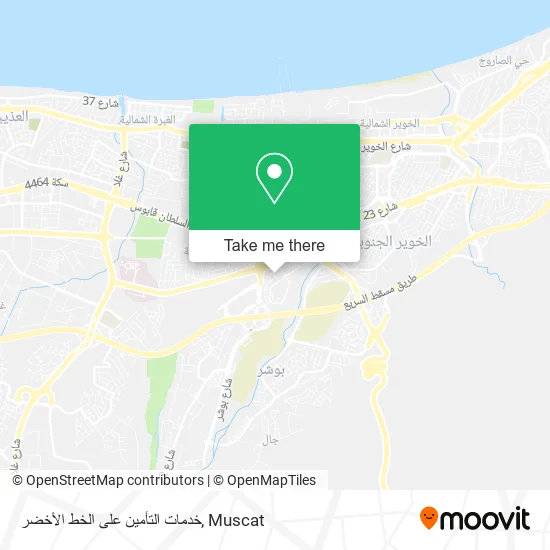 خدمات التأمين على الخط الأخضر map