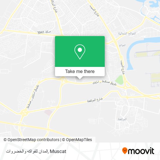 المدان للفواكه والخضروات map