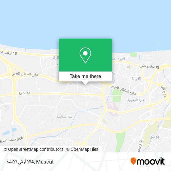 غالا أوتي الإقامة map