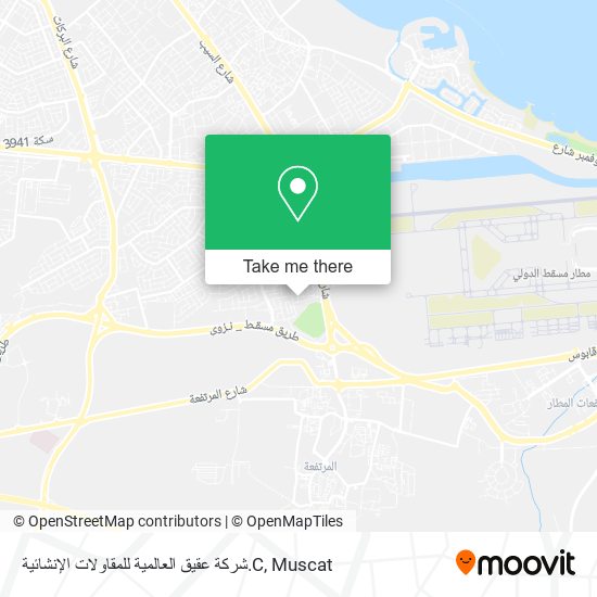 شركة عقيق العالمية للمقاولات الإنشائية.C map