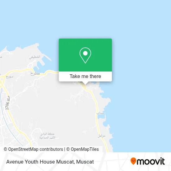 Avenue Youth House Muscat map