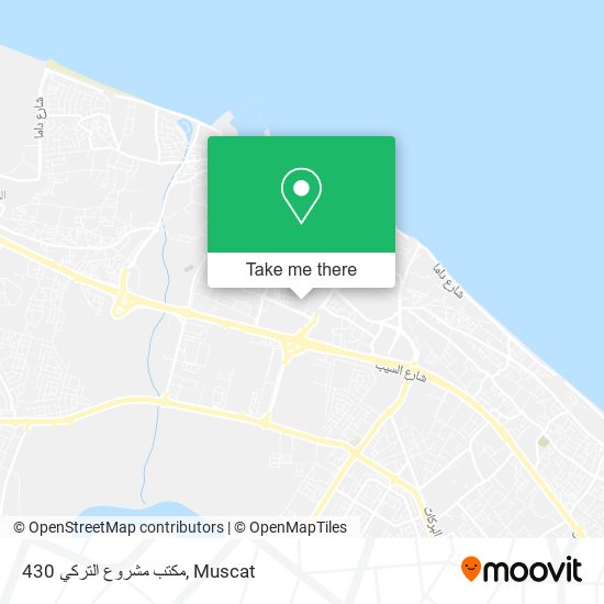 مكتب مشروع التركي 430 map