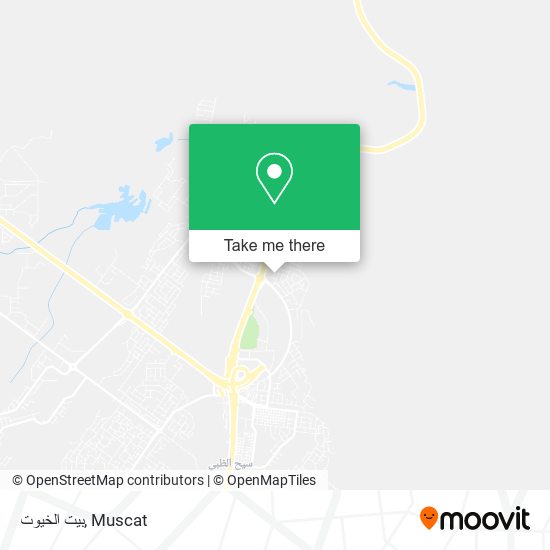 بيت الخيوت map