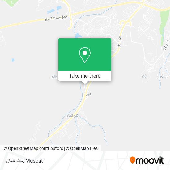 ميت عمان map