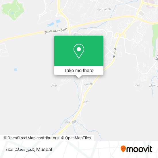 تاجير معدات البناء map