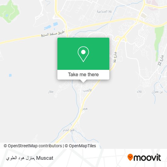 منزل هود العلوي map