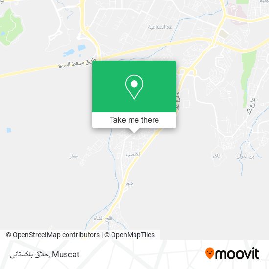 حلاق باكستاني map