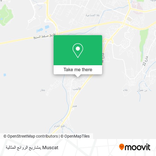 مشاريع الروائع المثالية map