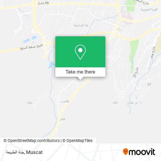 جنة الطبيعة map