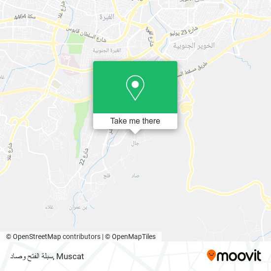 سبلة الفتح وصاد map