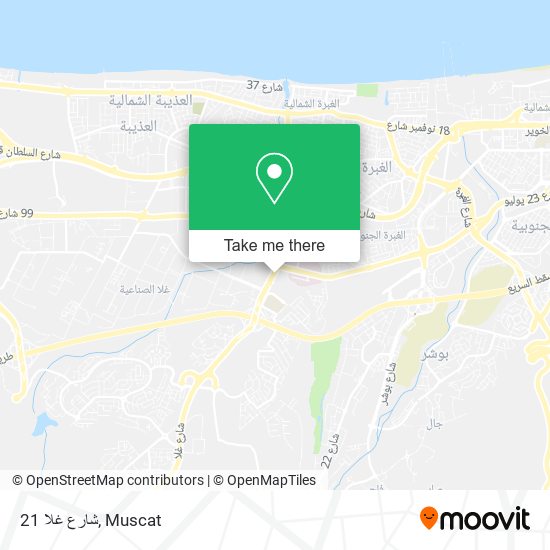 شارع غلا 21 map