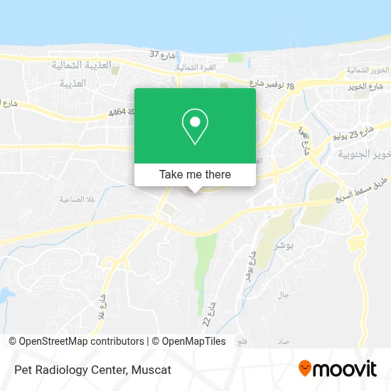 Pet Radiology Center map