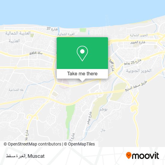 الغبرة مسقط map