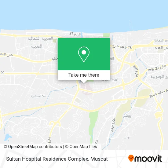 Sultan Hospital Residence Complex map